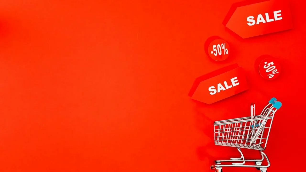 Discount Tag Shopping Cart